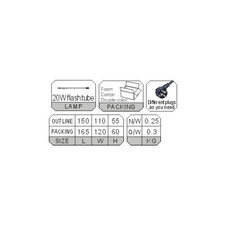 Mini strobo Blue Tech Se-010