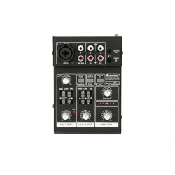 Mixer pentru inregistrare cu 2 canale si USB, Omnitronic MRS-502USB