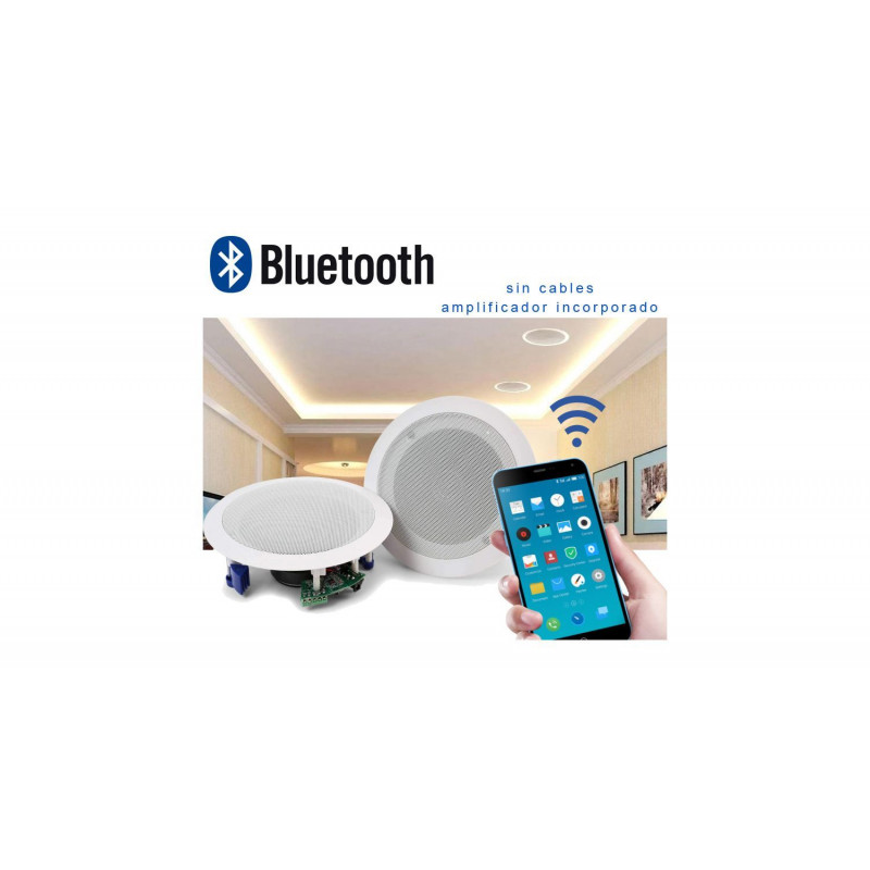 Set difuzoare de plafon, wireless Audibax CM608L BT White