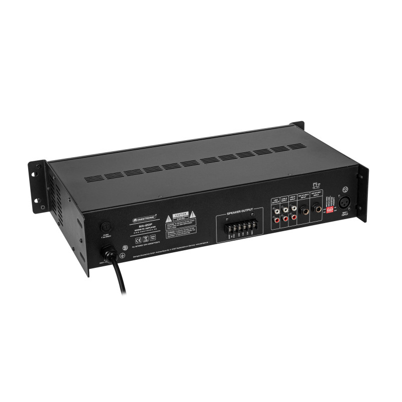 Amplificator-mixer 100V cu mp3 player si BT Omnitronic MA-240P