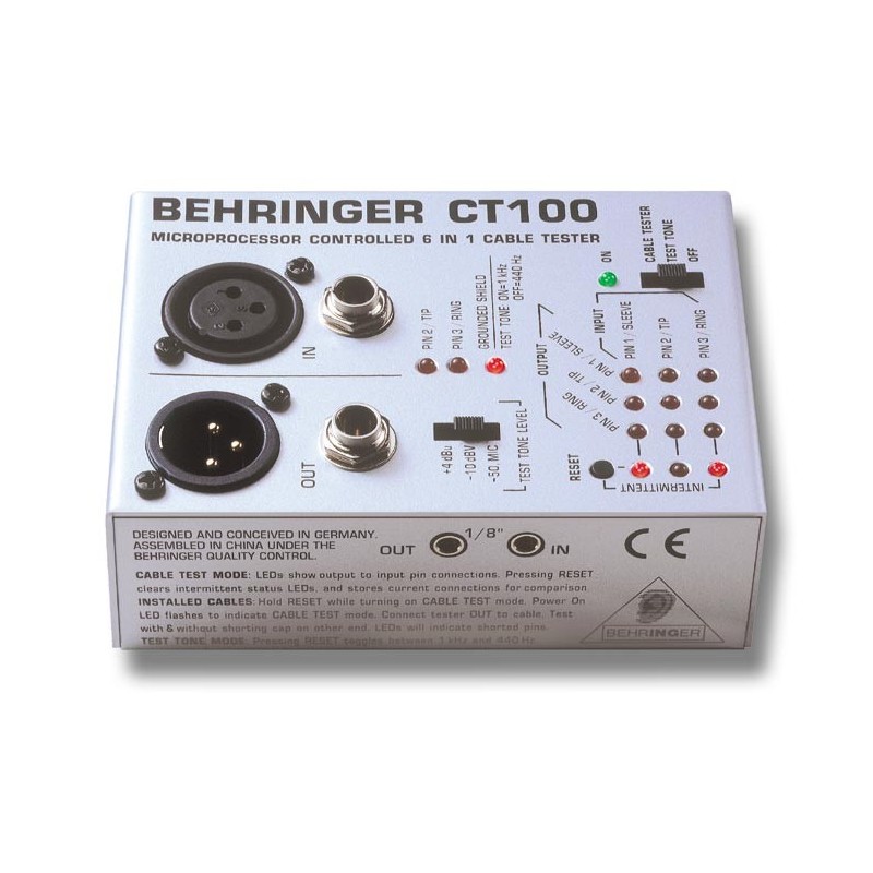 Aparat pentru Testat Cabluri echipate Behringer CT100
