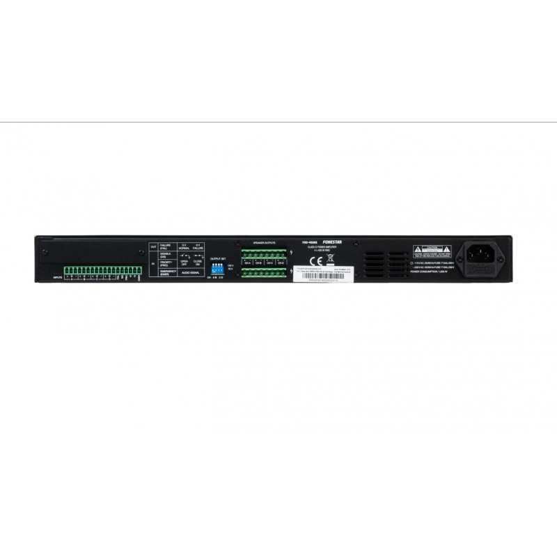 Amplificator 100V multicanal cu Dante Fonestar FSD-2500E