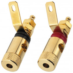 Set poli terminali auriti Monacor BP-260G