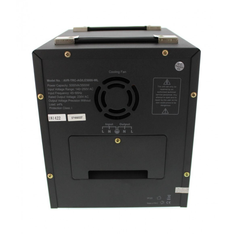 Stabilizator automat de tensiune cu servomotor Well Constant 5000VA