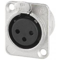XLR chassis connector Neutrik NC-3FDL1