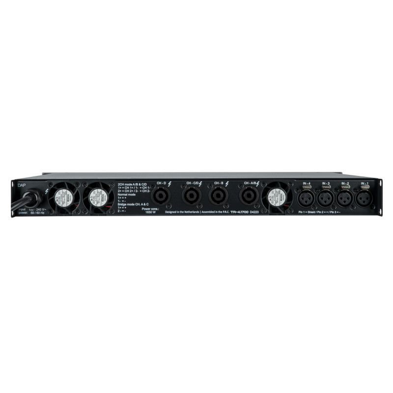 Amplificator 100V cu 4 canale DAP TA-4.1700