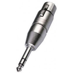 Adapters XLR/6.3 mm stereo plug Neutrik NA-3FP