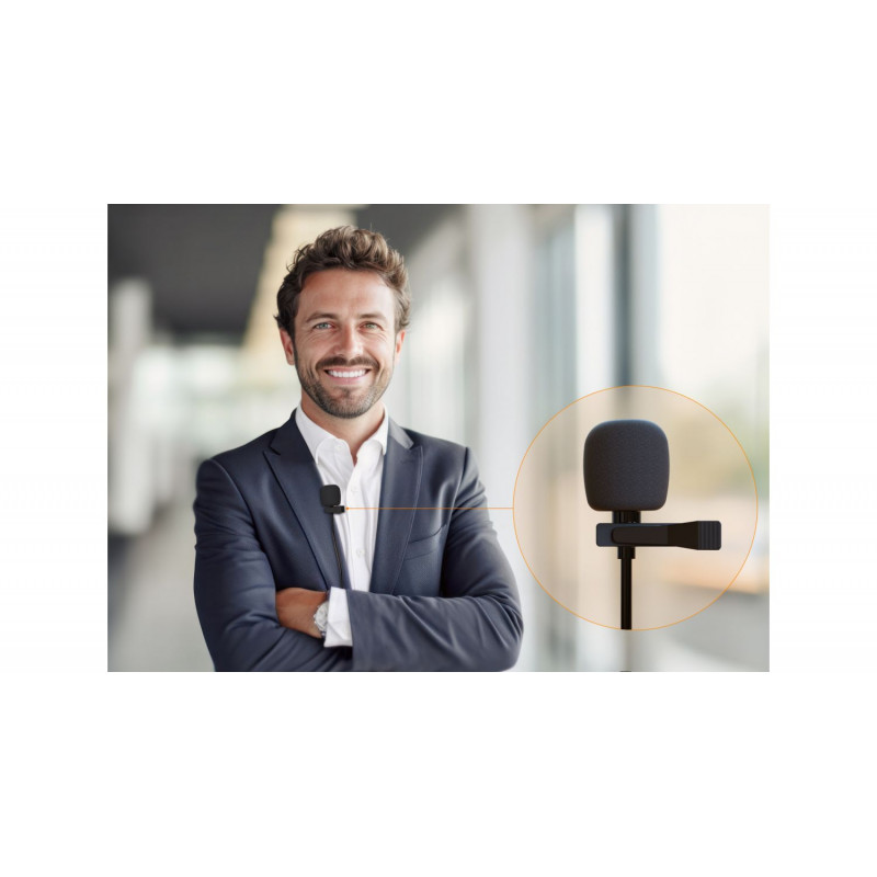 Set 4 lavaliere wireless UHF Audibax AWM 402