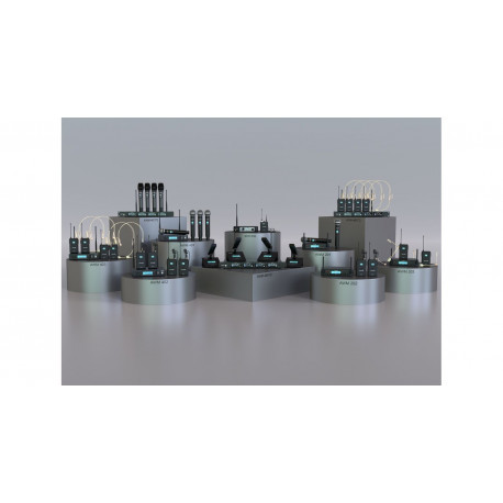 Set 4 lavaliere wireless UHF Audibax AWM 402