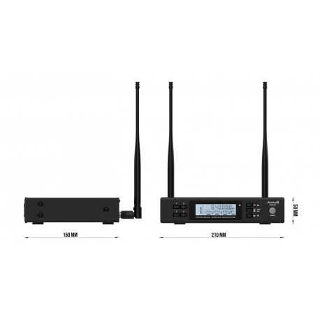 Set 4 lavaliere headset wireless UHF Audibax AWM 403