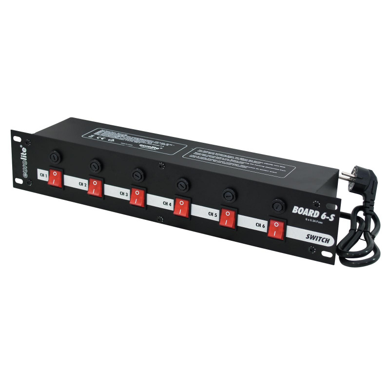 Consola 6 prize EUROLITE Board 6-S w/6x safety-plugs (70008275)