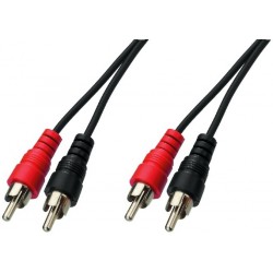 Cablu 2 RCA tata la 2 RCA Stage Line  AC-122