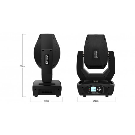 Moving head  LED Audibax Pro Monster 200 Hybrid Black