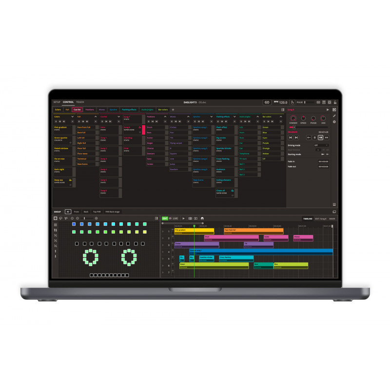 Software si hardware DMX cu 1024 canale, DasLight DVC Gold 1024ch