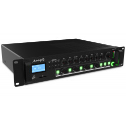 Amplificator 100V 4 zone, player si BT  Audibax Zone 120 BT Black
