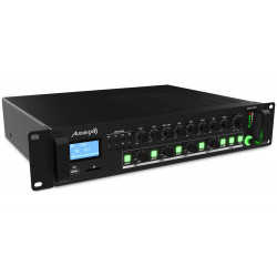 Amplificator 100V 4 zone, player si BT  Audibax Zone 240 BT Black