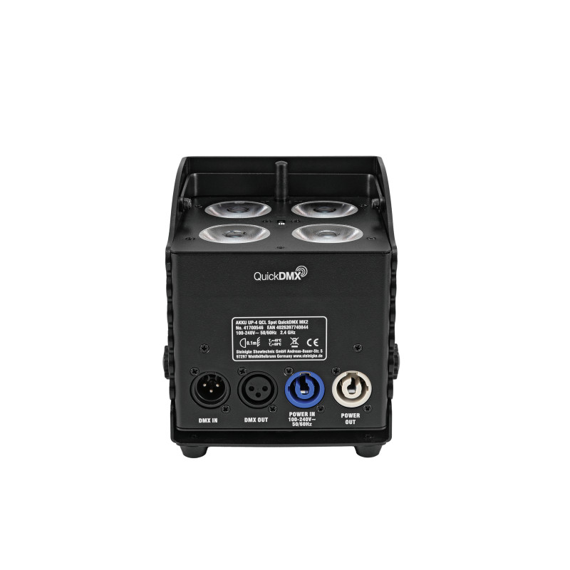 Uplight de exterior cu baterie, Eurolite AKKU UP-4 QCL Spot QuickDMX MK2 
