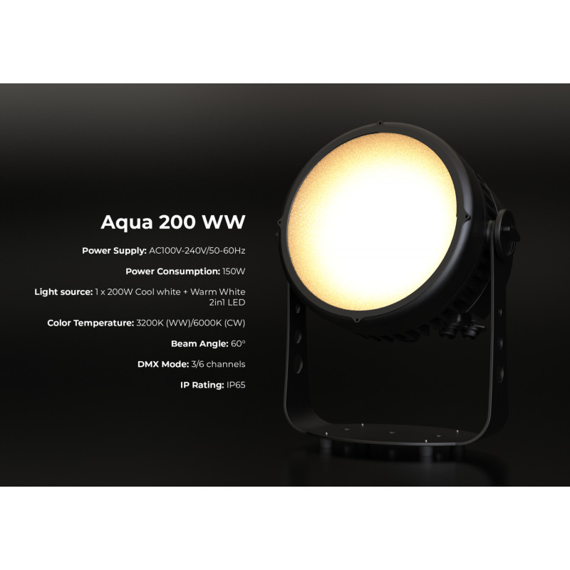 Proiector LED IP65 Triton Blue Aqua 200 WW