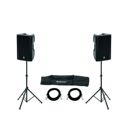 Sistem audio activ Omnitronic 2x XKB-212A + Speaker Stand MOVE MK2