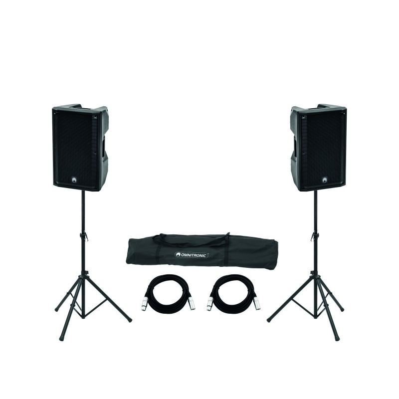 Sistem audio activ Omnitronic 2x XKB-212A + Speaker Stand MOVE MK2