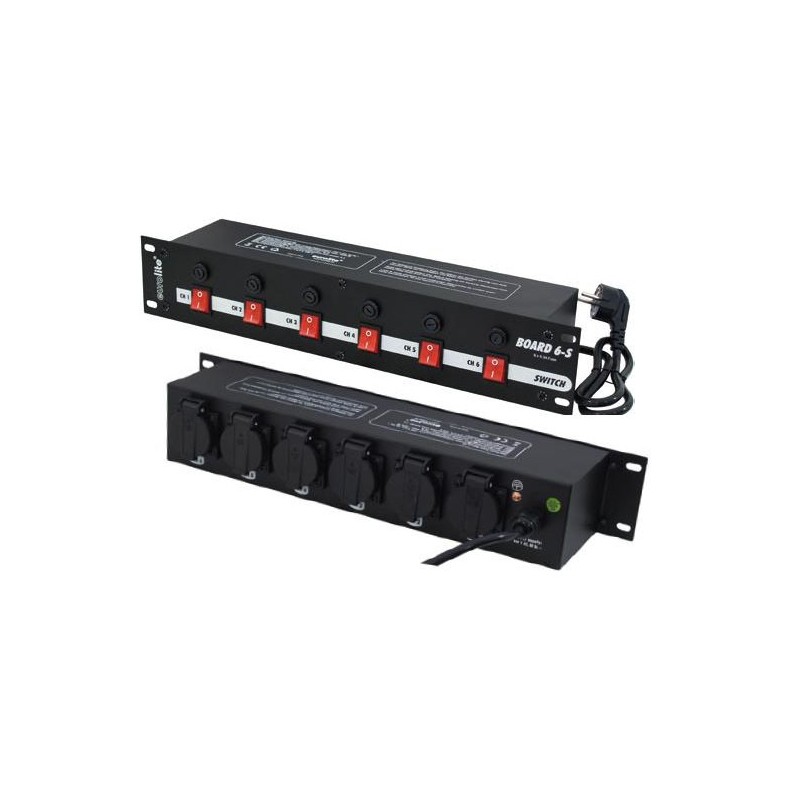 Consola 6 prize EUROLITE Board 6-S w/6x safety-plugs (70008275)