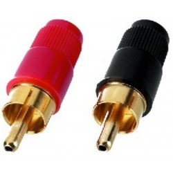Conector RCA cablu Monacor T-701G