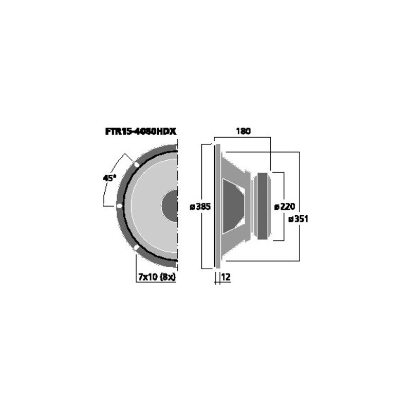 Woofer high-power Celestion FTR15-4080HDX