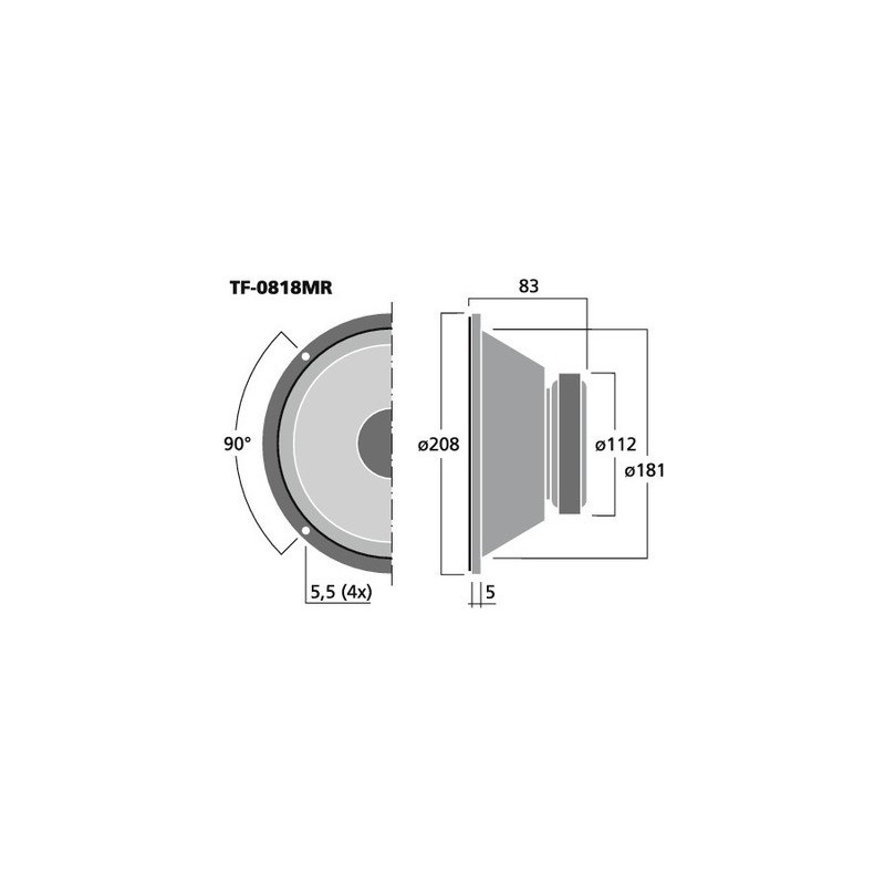 Difuzor medii Celestion TF-0818MR