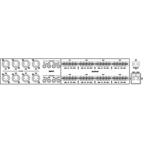 Amplificator 100V Monacor PA-1850D