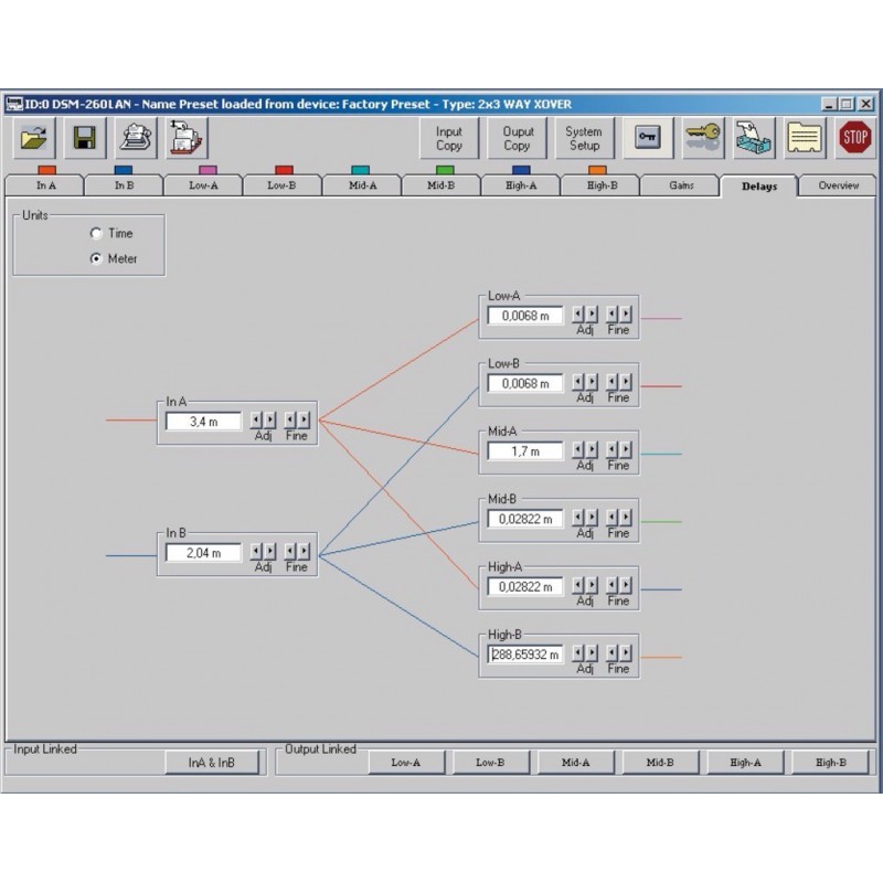 Digital speaker management system Stage Line DSM-260LAN