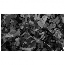 Rezerva confetti dreptunghiular Showtec 55 x 17mm, negru, 1Kg