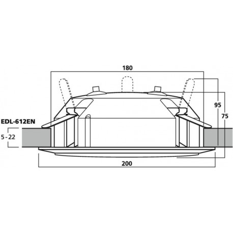 Difuzor 100V EN-54 Monacor EDL-612EN
