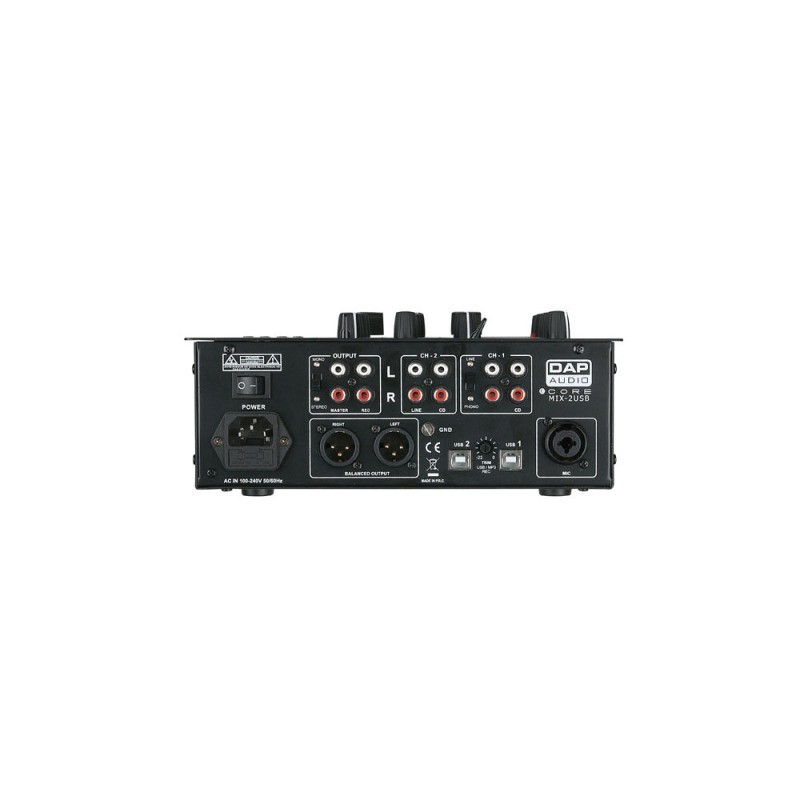 Mixer DJ cu interfata USB DAP Audio CORE MIX-2 USB