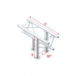 Grinda Showtec T-Cross up/down 3-way Pro-30 Triangle G Truss