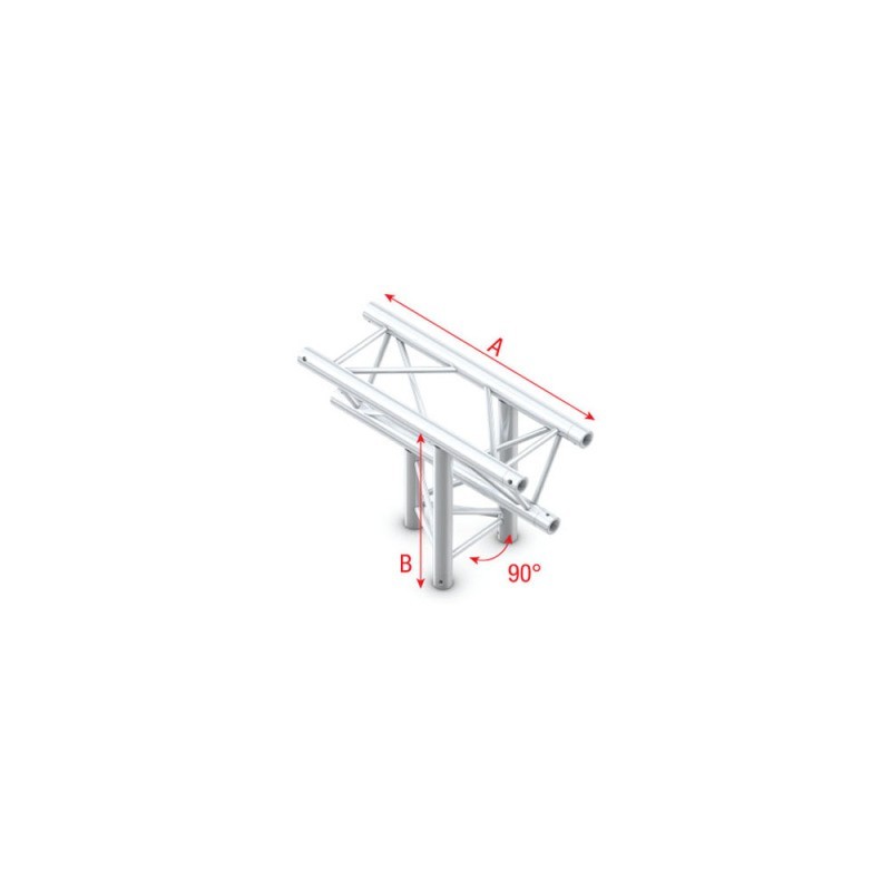 Grinda Showtec T-Cross up/down 3-way Pro-30 Triangle G Truss