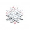 Grinda Showtec Cross 4-way Pro-30 Square P Truss