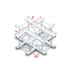 Grinda Showtec Cross 4-way Pro-30 Square G Truss