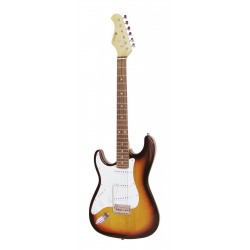 Chitara electrica de mana stanga, ST Style, sunburst, Dimavery ST-203LH-SB