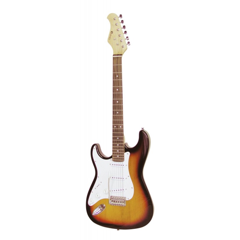 Chitara electrica de mana stanga, ST Style, sunburst, Dimavery ST-203LH-SB