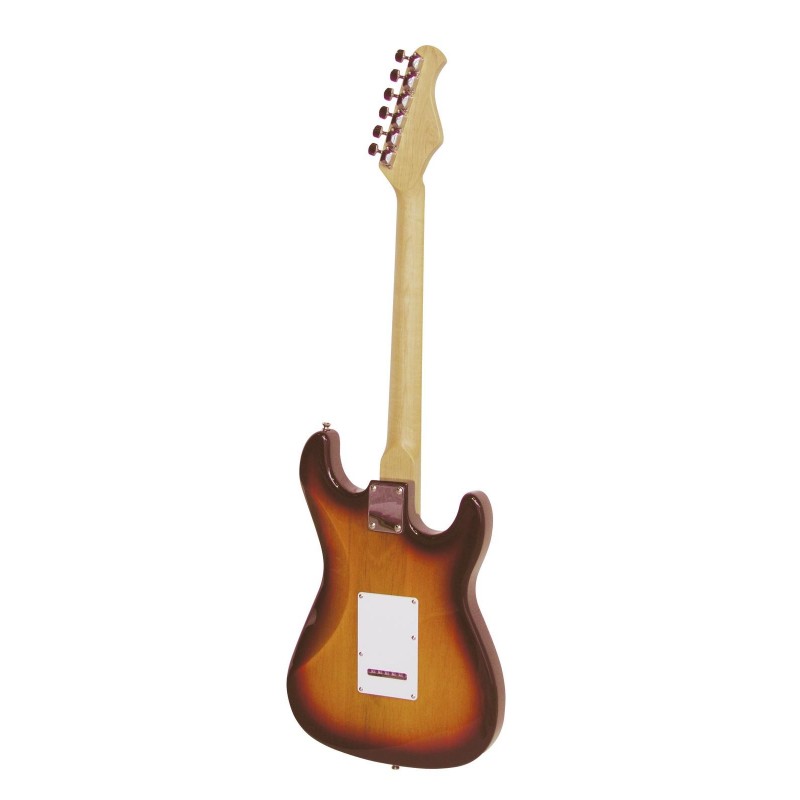Chitara electrica de mana stanga, ST Style, sunburst, Dimavery ST-203LH-SB