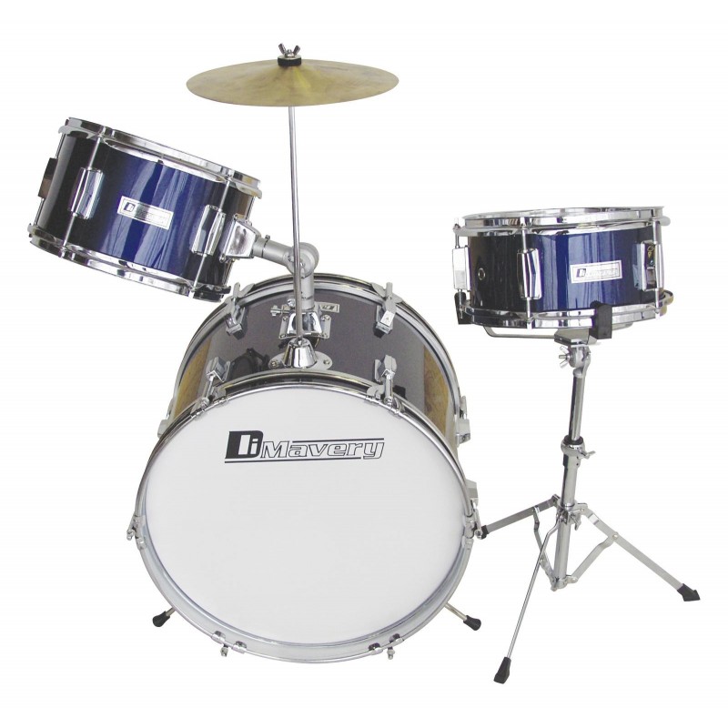 Set de tobe pentru copii, 3 piese,  albastru, Dimavery JDS-203BL