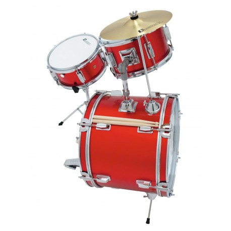 Set de tobe pentru copii, 3 piese, rosu, Dimavery JDS-203RD
