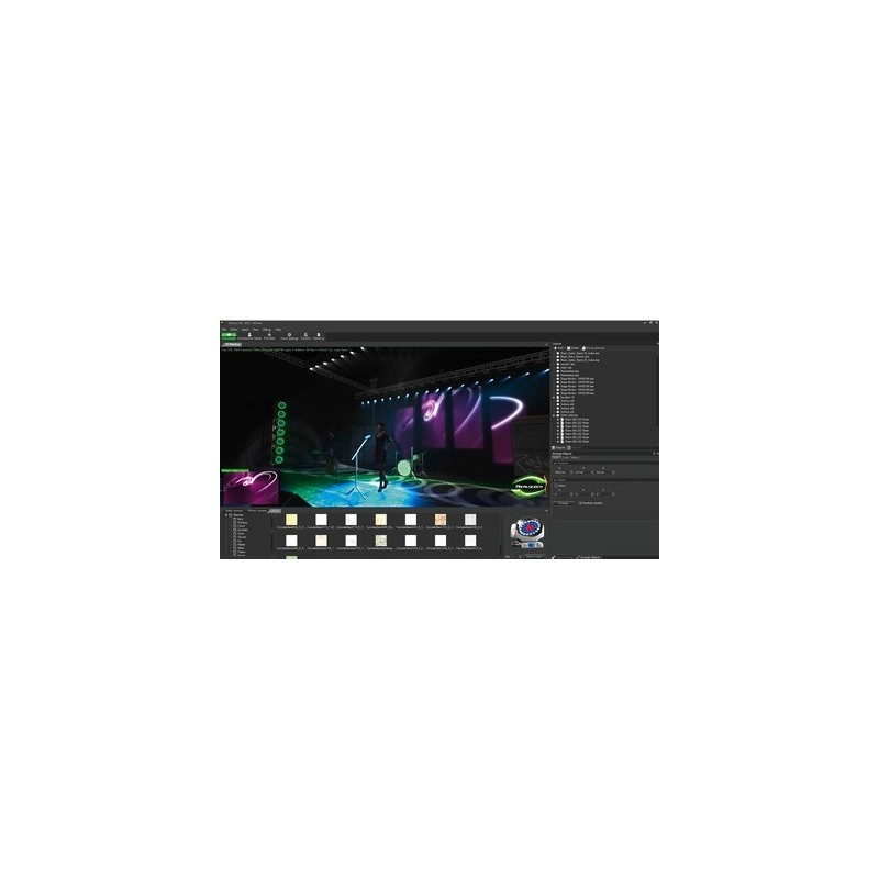 PC software simulare lumini DMX Stage Line REALIZZER-3D