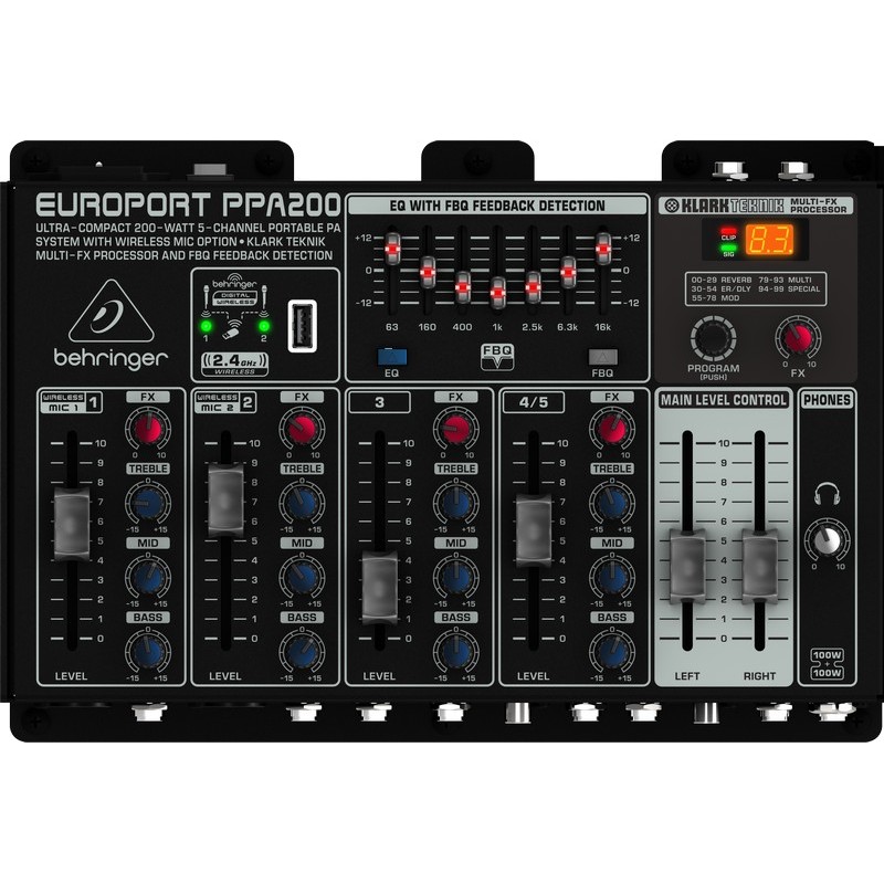 Sistem PA portabil Behringer Europort PPA200