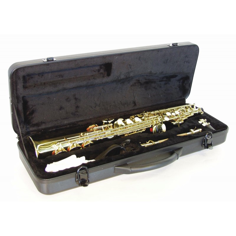 Saxofon soprano Bb, drept, auriu, Dimavery SP-10