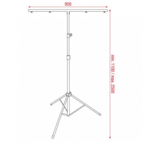 Stand lumini Showtec Light Stand ECO (10kg)