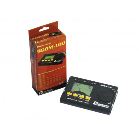 Acordor digital cu metronom pentru chitara si chitara bas electrica, Dimavery SGBM-100
