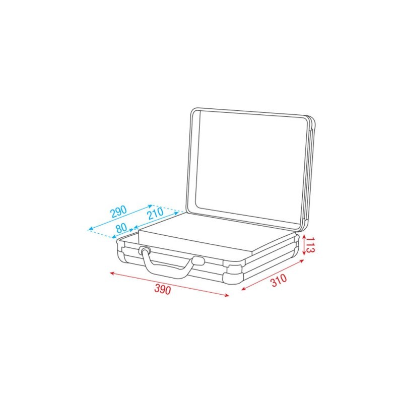 Case pentru 7 microfoane DAP Audio negru