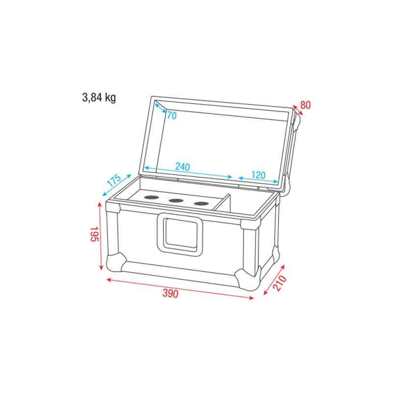 Case profesional pentru 6 microfoane DAP Audio
