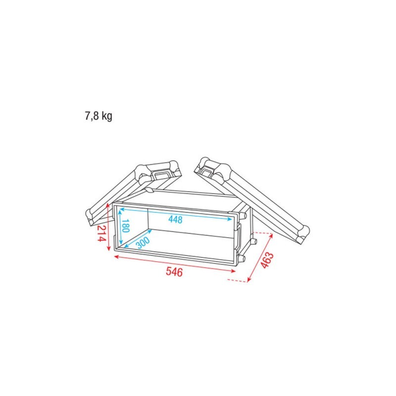 Rackcase Compact Effectcase 4U DAP Audio